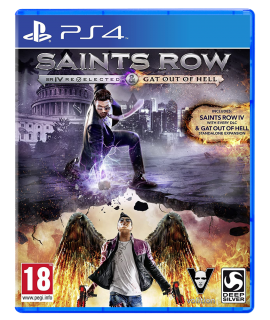 PS4 mäng Saints Row IV: Re-Elected & Gat Out..